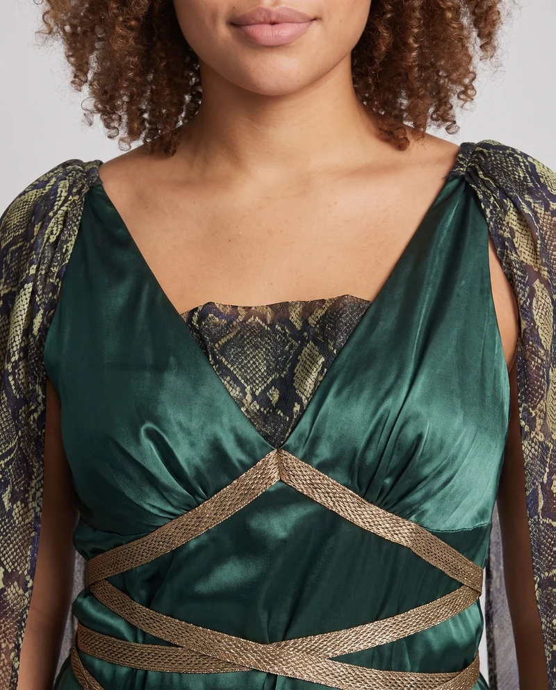 Damen Elegantes Kostüm mit schwingenden Ärmeln Drune