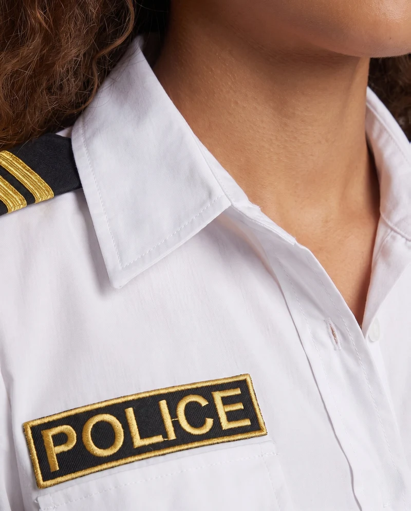 Damen Polizeiuniform Kostüm mit Rock und Hut Drune