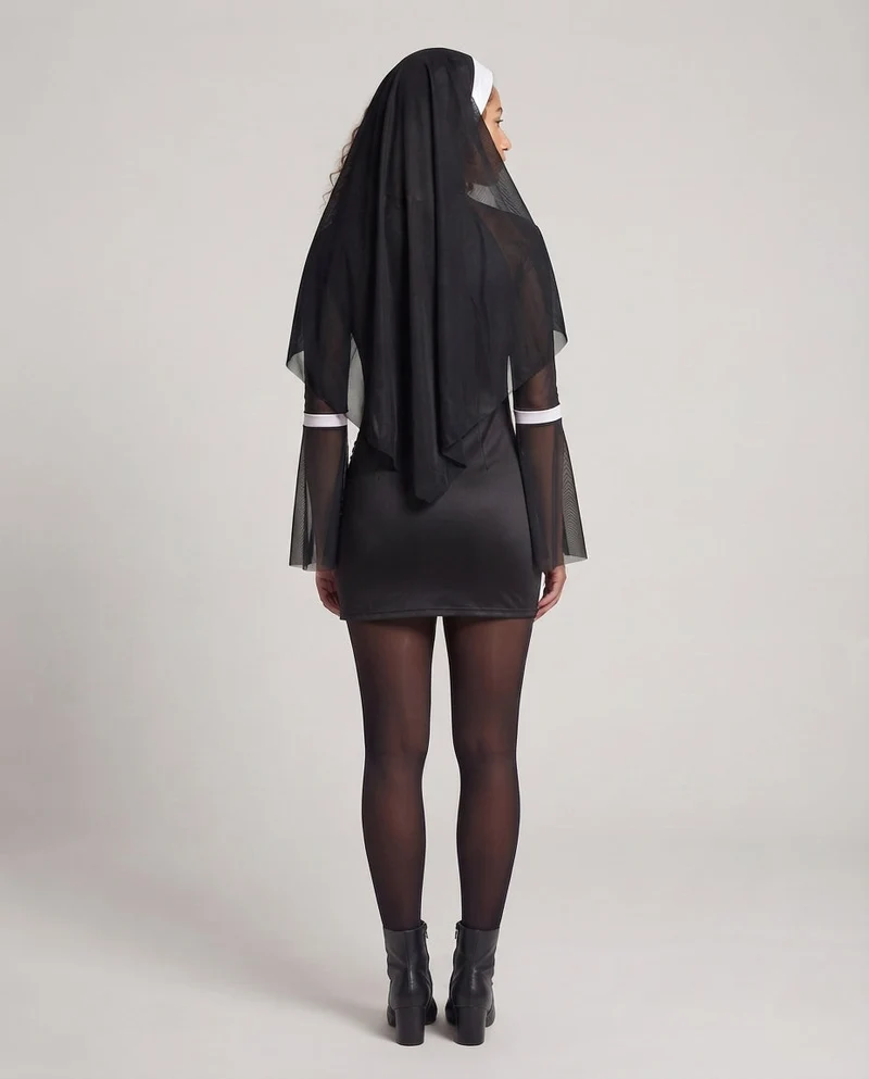 Damen Sexy Nonnenkostüm Drune