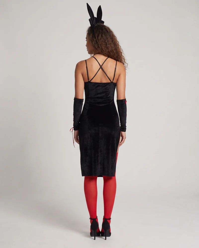 Damen Verspielt sexy Kleid mit Riemchendetail Drune