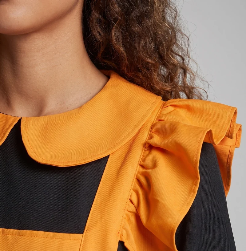 Damen Hexen Kostüm mit Detailierter Schürze und Accessoires Drune