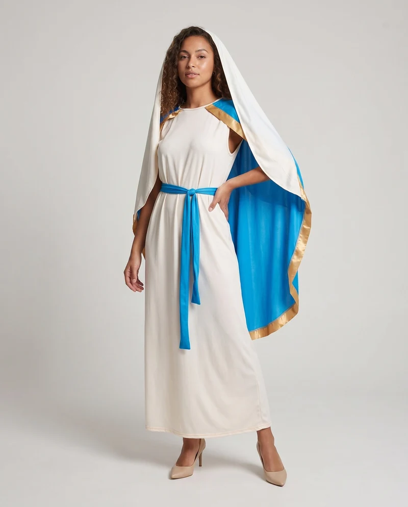 Damen Historisches Kostüm mit elegantem Umhang und detailverliebt gestalteter Taillenbindung Drune