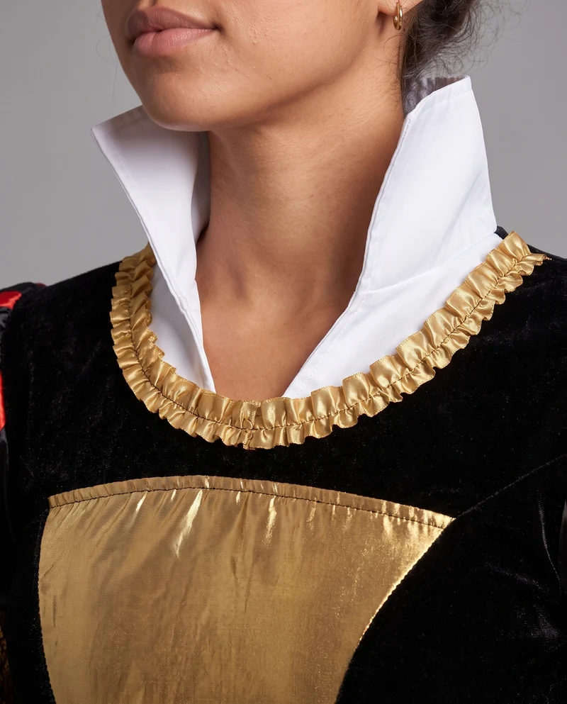 Damen Königinnenkostüm mit elegantem Rock und kunstvollen Verzierungen Drune