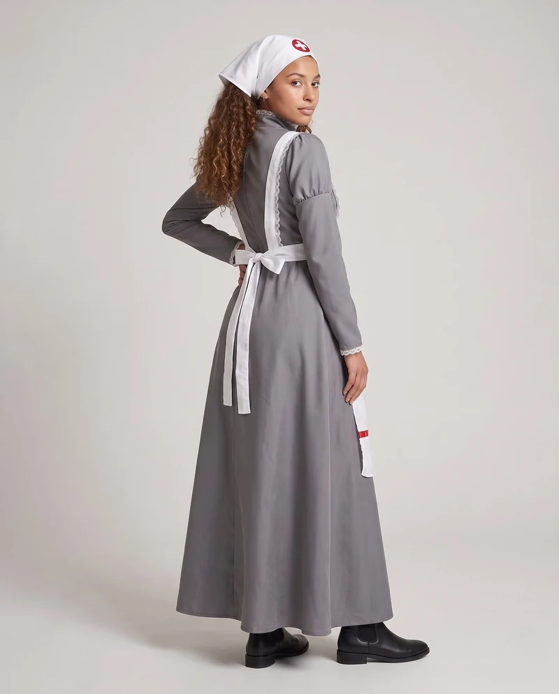 Damen Kostüm als Krankenschwester mit traditionellem Kleidungsstil Drune