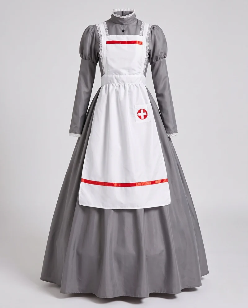 Damen Kostüm als Krankenschwester mit traditionellem Kleidungsstil Drune