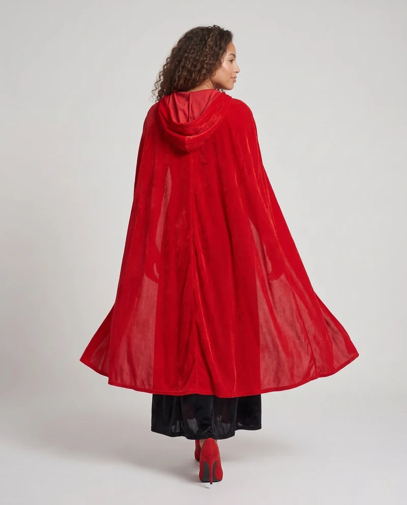 Damen Märchenhaftes Kapuzenkleid mit elegantem Tüll und Rüschendetails Drune