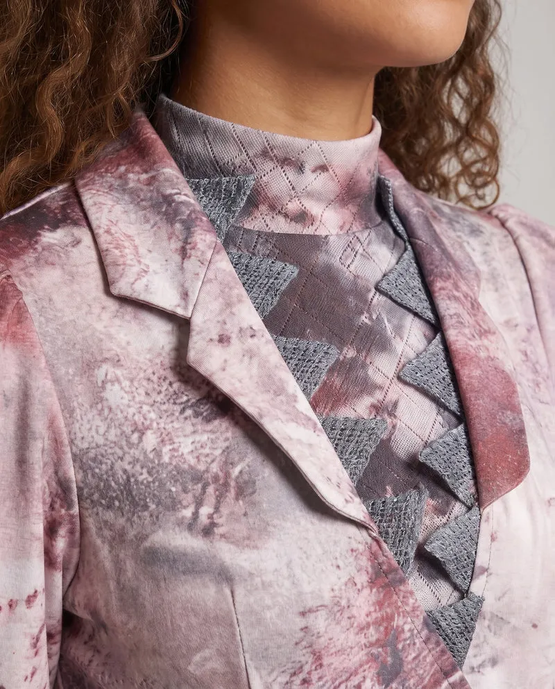 Damen Mystisches langes Kleid mit einzigartigem Print Drune