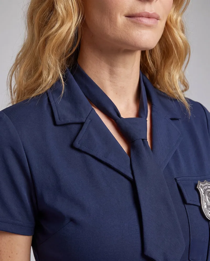 Damen Polizeiuniform Kleid mit modischen Akzenten Drune