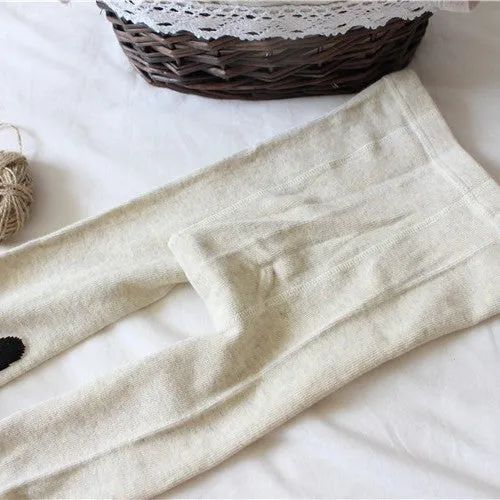 Mädchen Leggings mit Katzenmotiv Drune