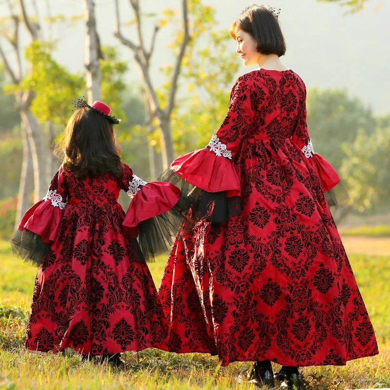 Mädchen märchenhaftes Ballkleid mit Rüschendetails Drune