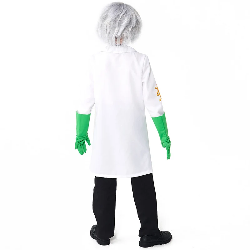 Unisex Laborkittel Kostüm mit lustigen Accessoires Drune