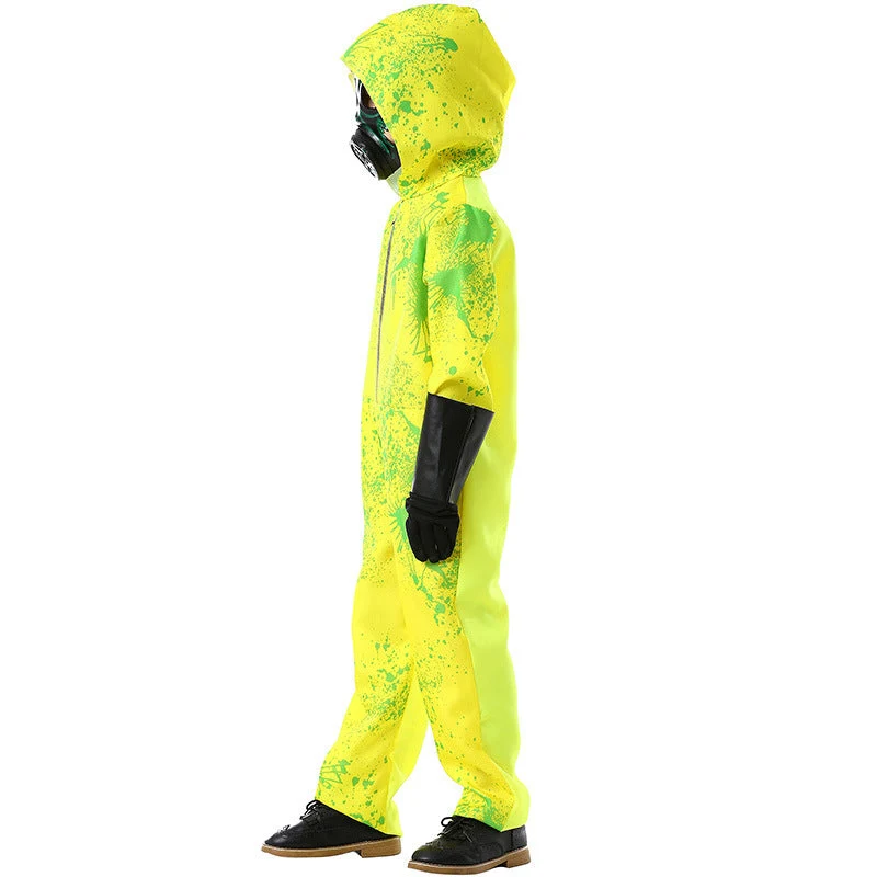 Unisex Sicherheitsanzug mit Kapuze und Gasmaske Drune