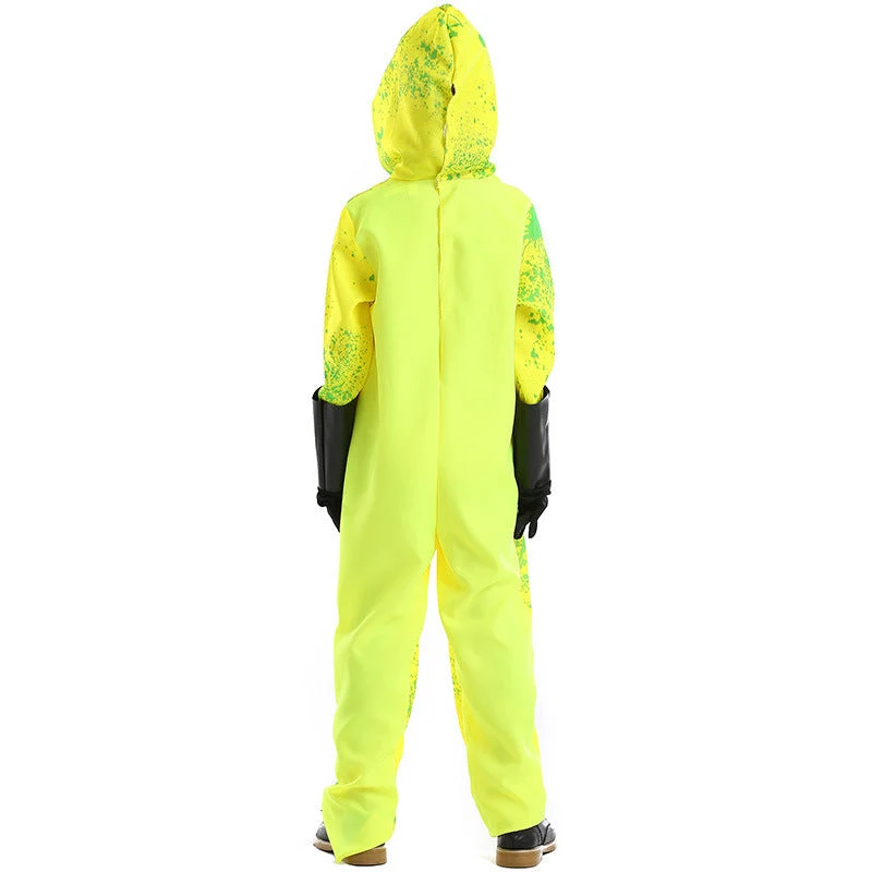 Unisex Sicherheitsanzug mit Kapuze und Gasmaske Drune