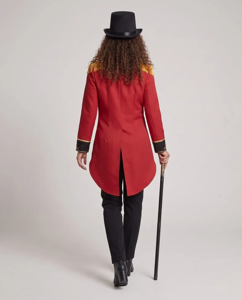 Damen Eleganter, historischer Militärmantel mit Fransen und prächtigen Verzierungen Drune