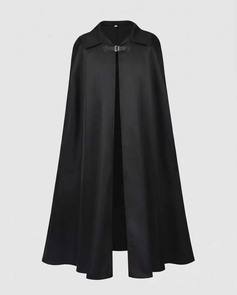 Damen Eleganter Kapuzenumhang mit klassischem Verschluss und hochwertiger Verarbeitung Drune