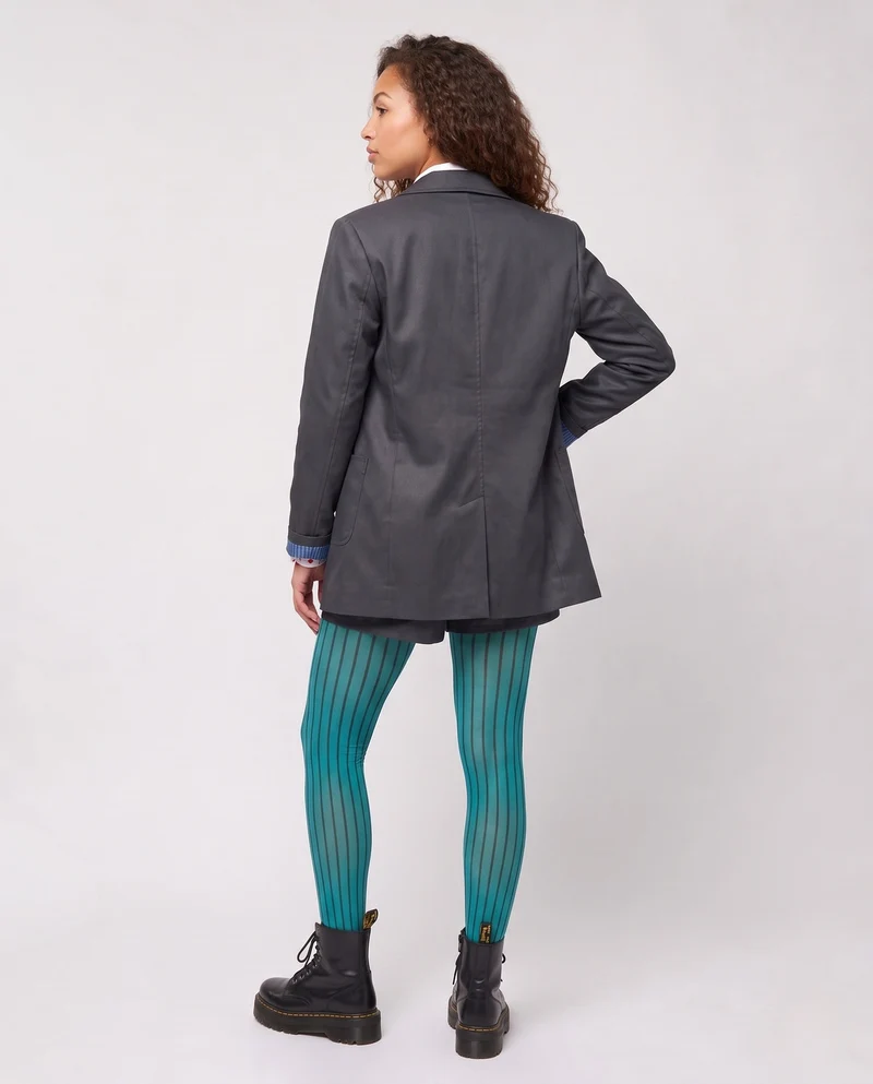 Damen elegantes Anzug-Kostümset mit Blazer, Krawatte und kurzen Hosen Drune