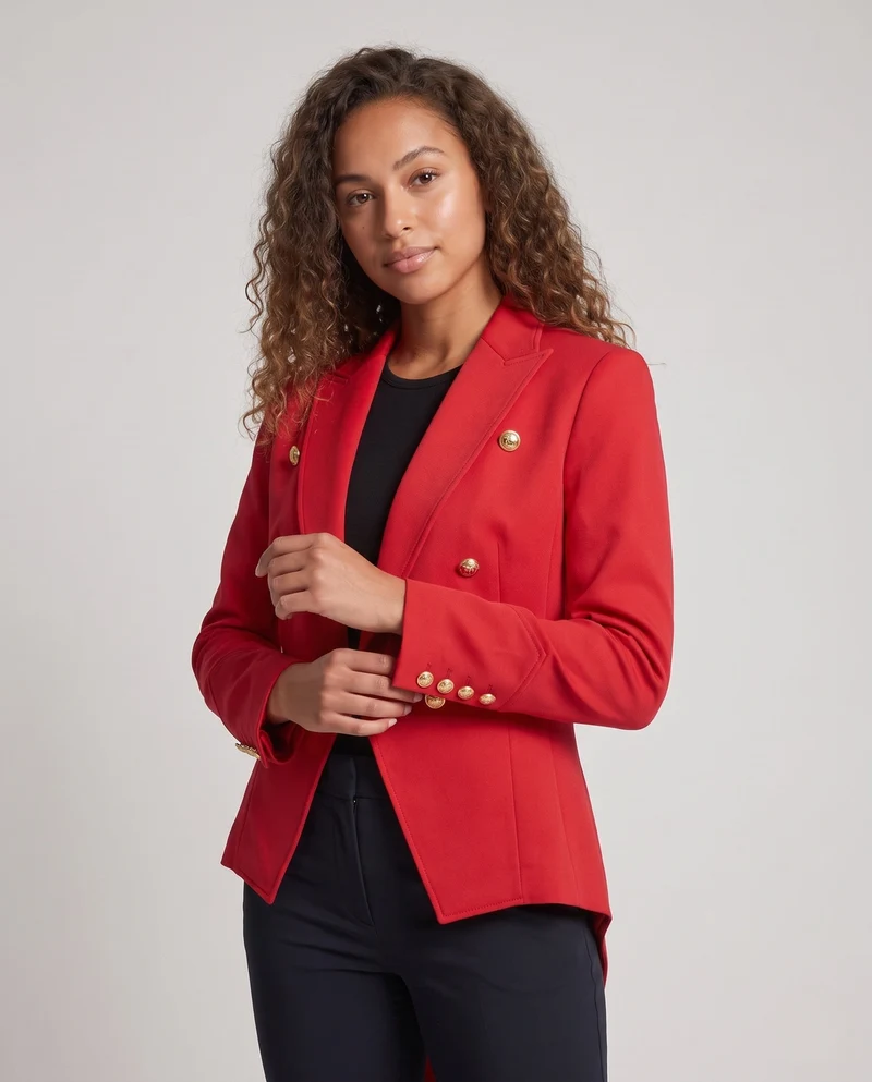 Damen elegantes Frack-Kostüm mit Samt-Detail und passendem Fliegenband Drune
