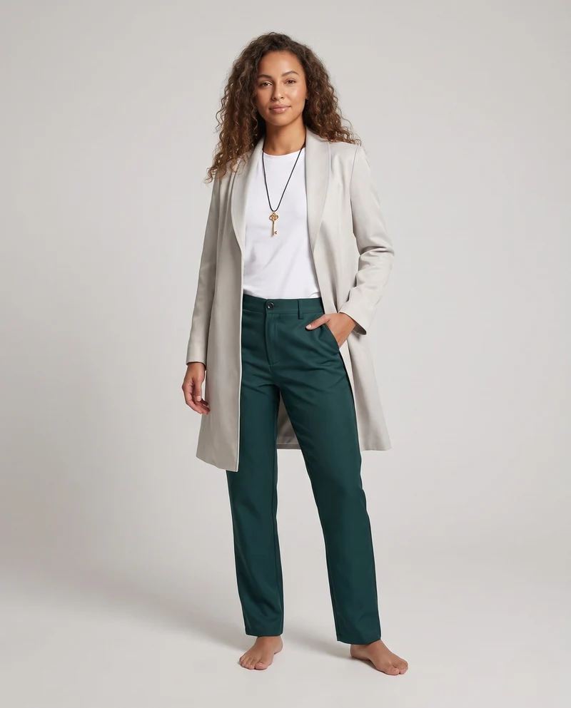 Damen elegantes Komplett-Outfit mit Blazer, T-Shirt und Hose Drune