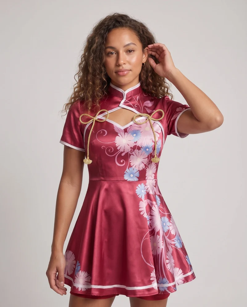 Damen elegantes Service-Outfit mit maßgeschneidertem Weste und Fliege Drune