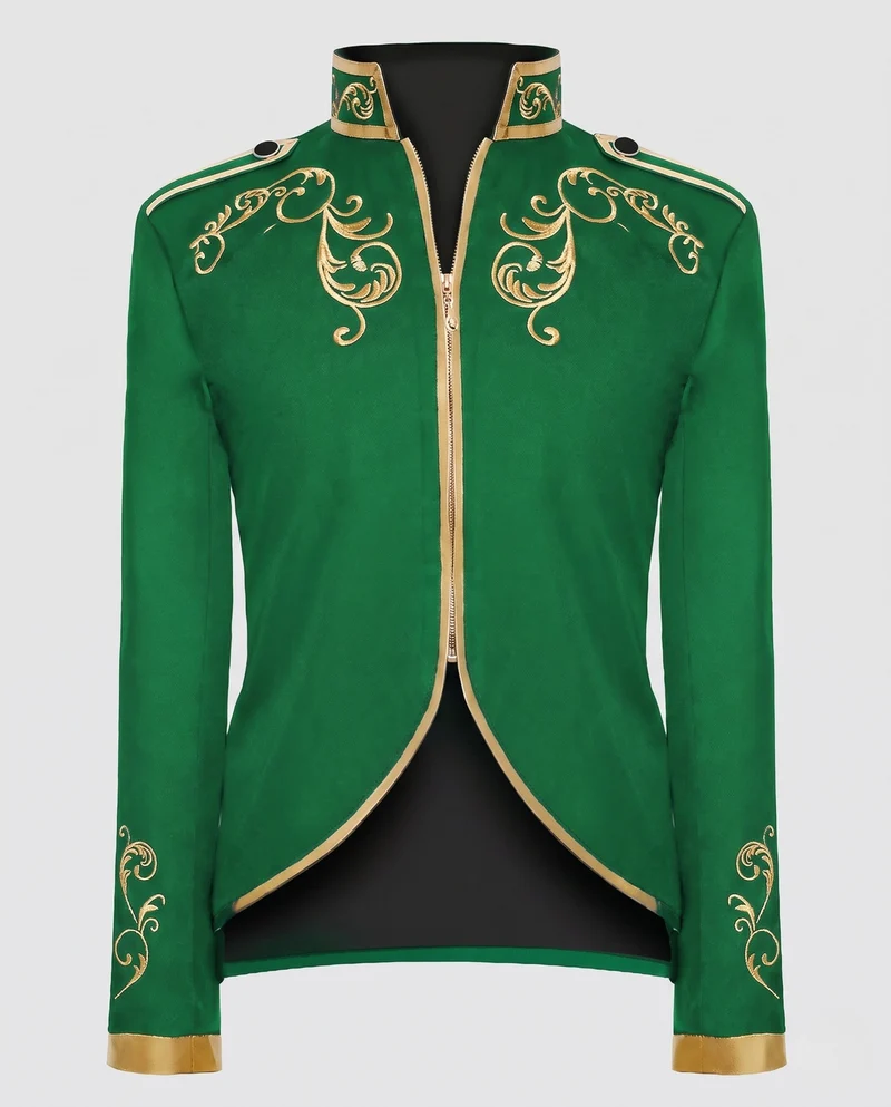 Damen festlicher Anzugjacke mit goldenen Details Drune