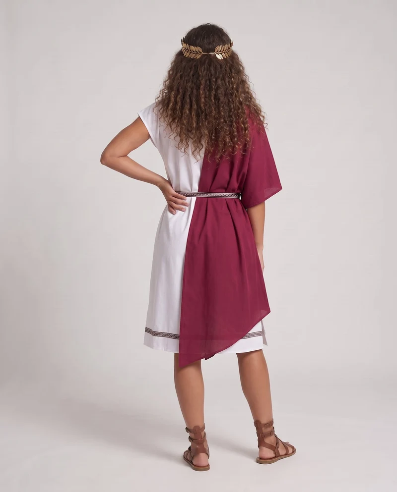 Damen Festliches Antik-Rollenspiel-Kleid mit vielseitigem Zubehör Drune
