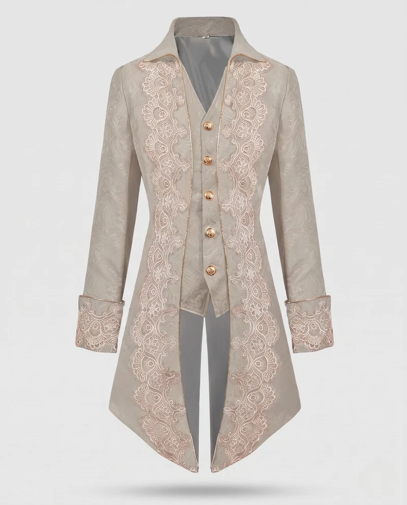 Damen Historischer Beekleid mit kunstvoller Verzierung und schickem Schnitt Drune