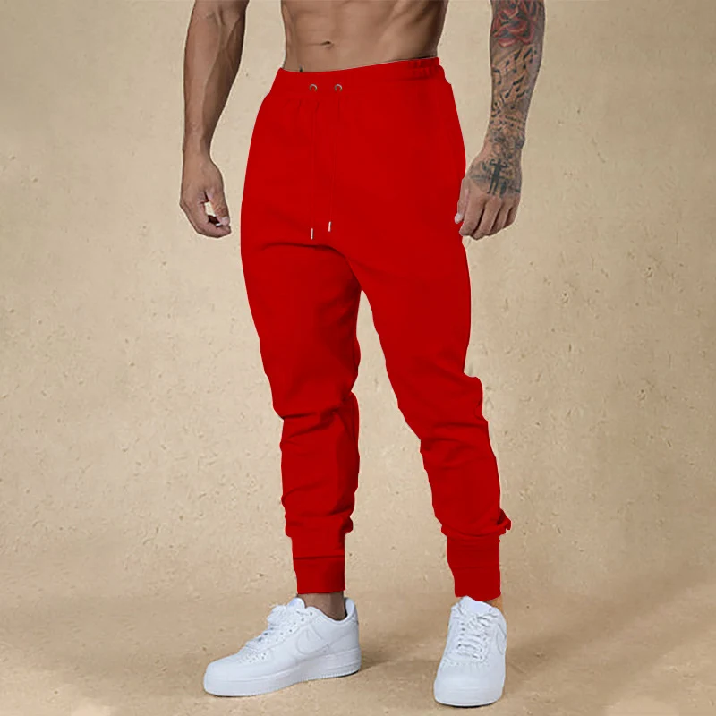 Herren Slim-Fit Jogginghose mit elastischem Bund und Rippbündchen Drune