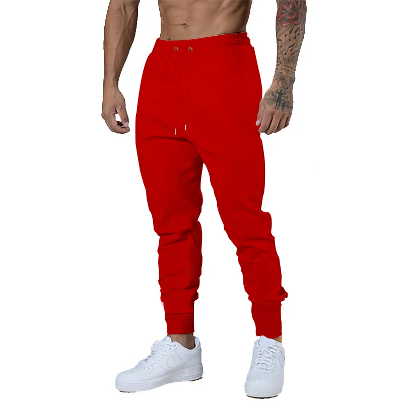 Herren Slim-Fit Jogginghose mit elastischem Bund und Rippbündchen Drune