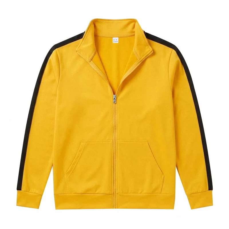 Herren Retro-Trackjacke mit Kontraststreifen und Stehkragen Drune