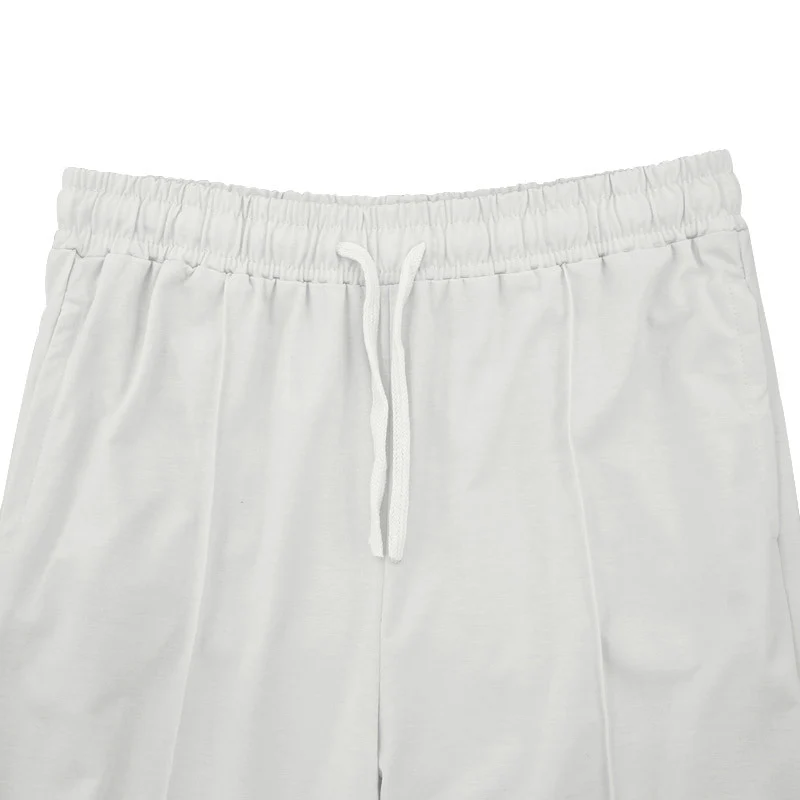 Herren Relaxed-Fit Freizeit-Hose mit Bügelfalte, Tunnelzug und Eingrifftaschen Drune