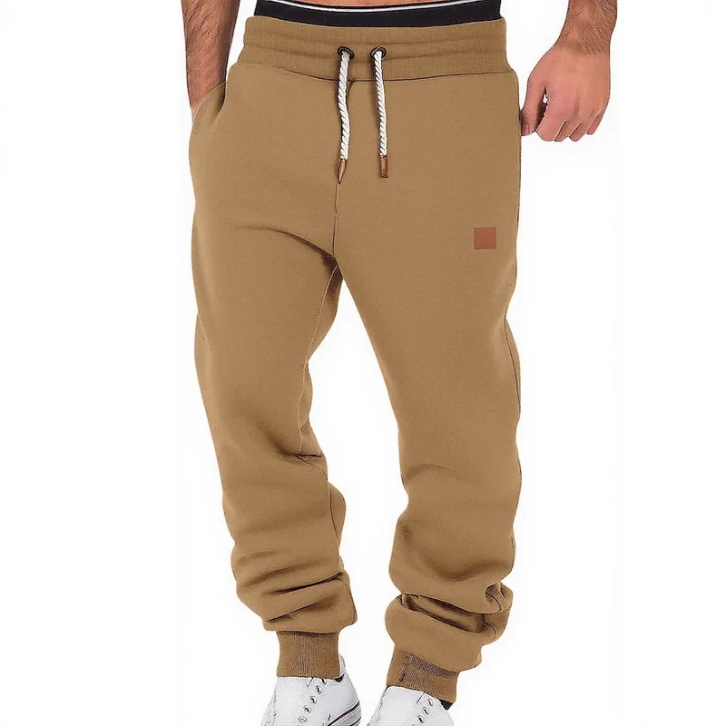 Herren Relax-Fit Fleece-Jogginghose mit Bündchen und Kordelzug Drune