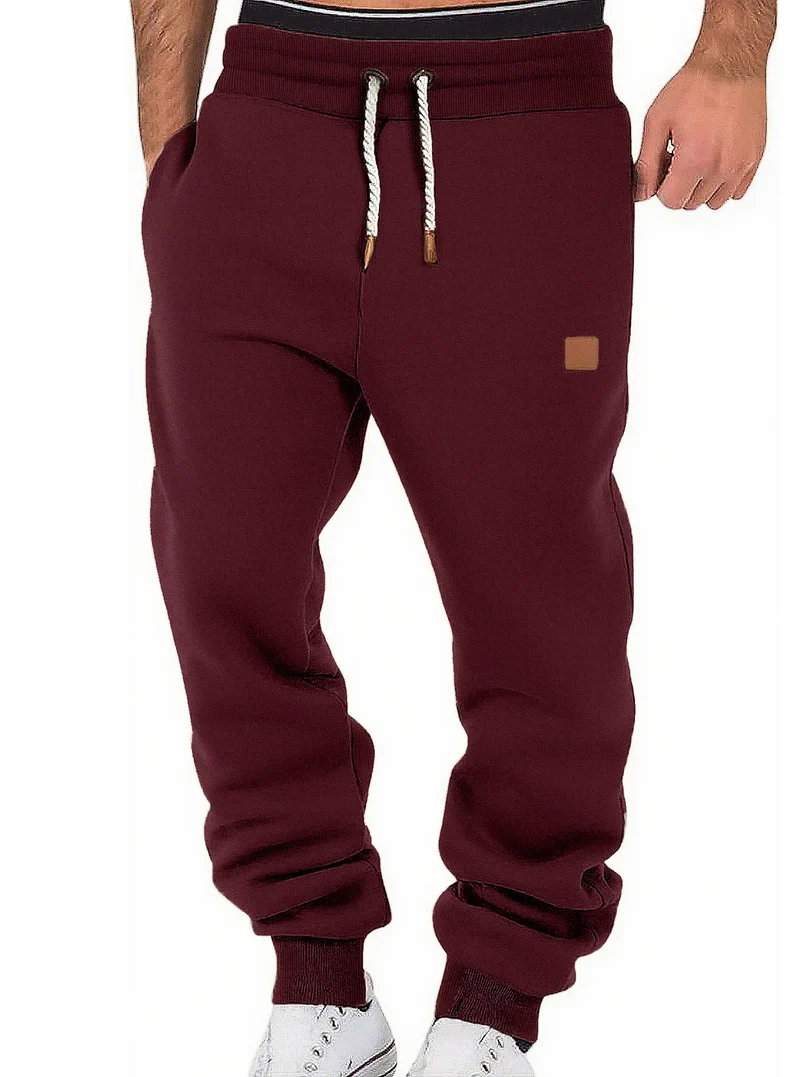 Herren Relax-Fit Fleece-Jogginghose mit Bündchen und Kordelzug Drune