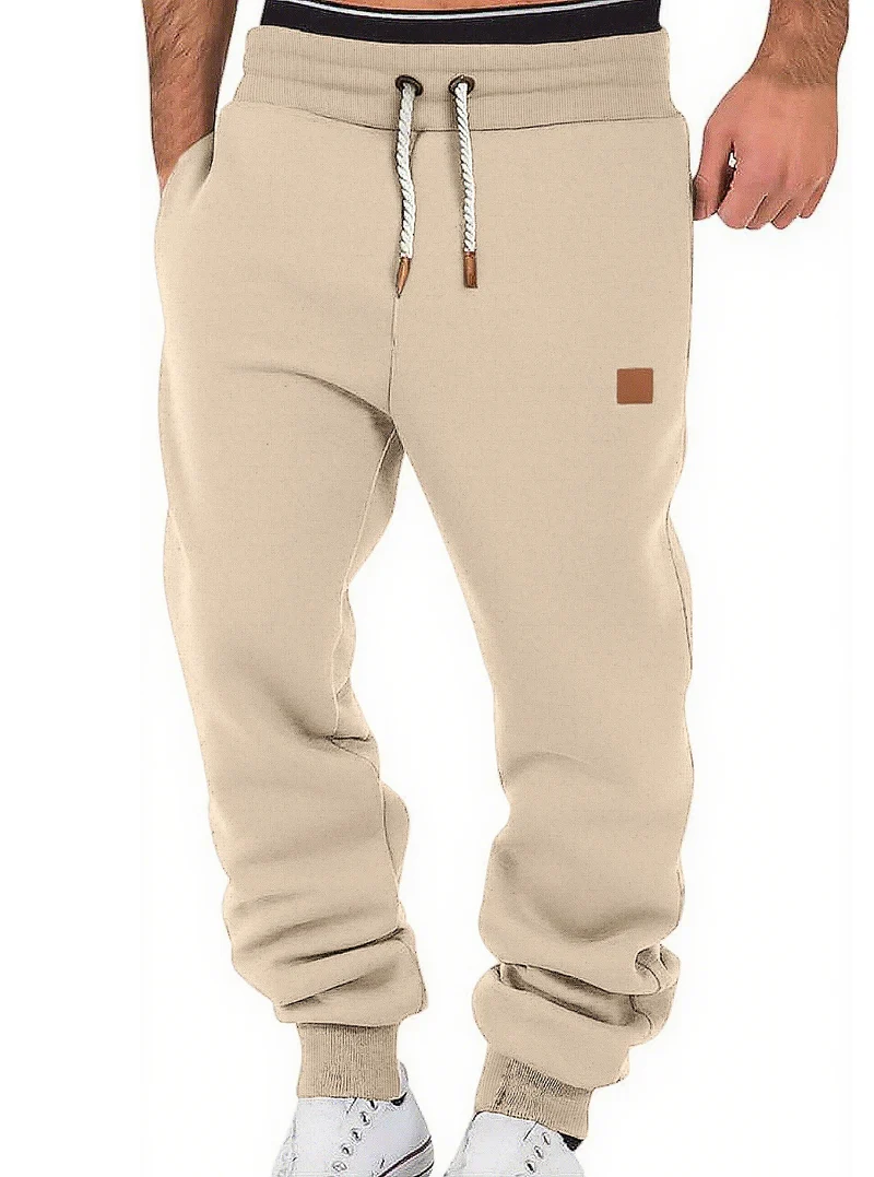 Herren Relax-Fit Fleece-Jogginghose mit Bündchen und Kordelzug Drune