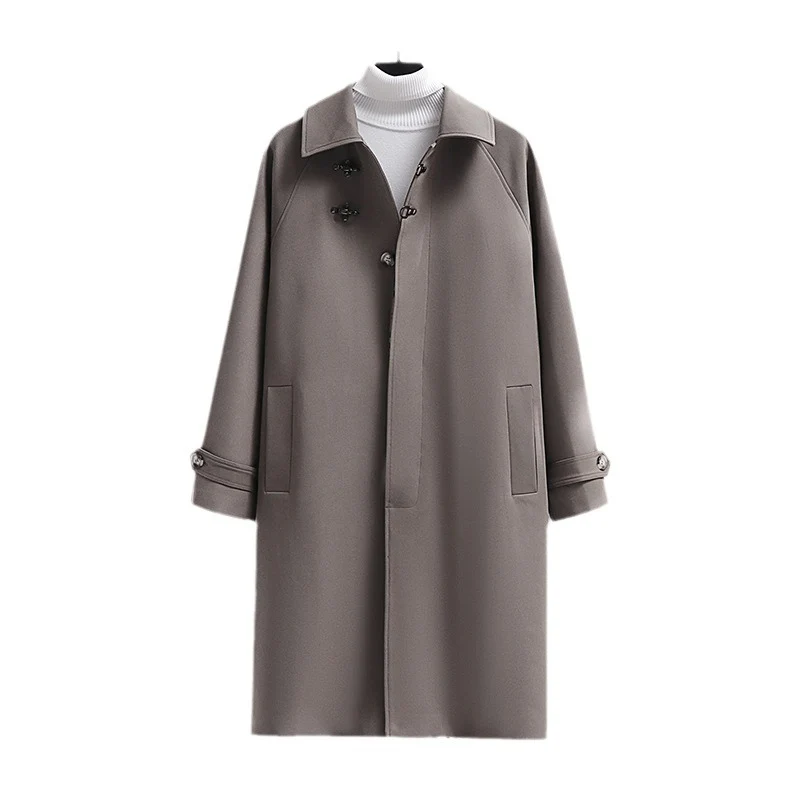 Damen Longline-Mantel mit Knebelverschluss und Raglanärmeln Drune