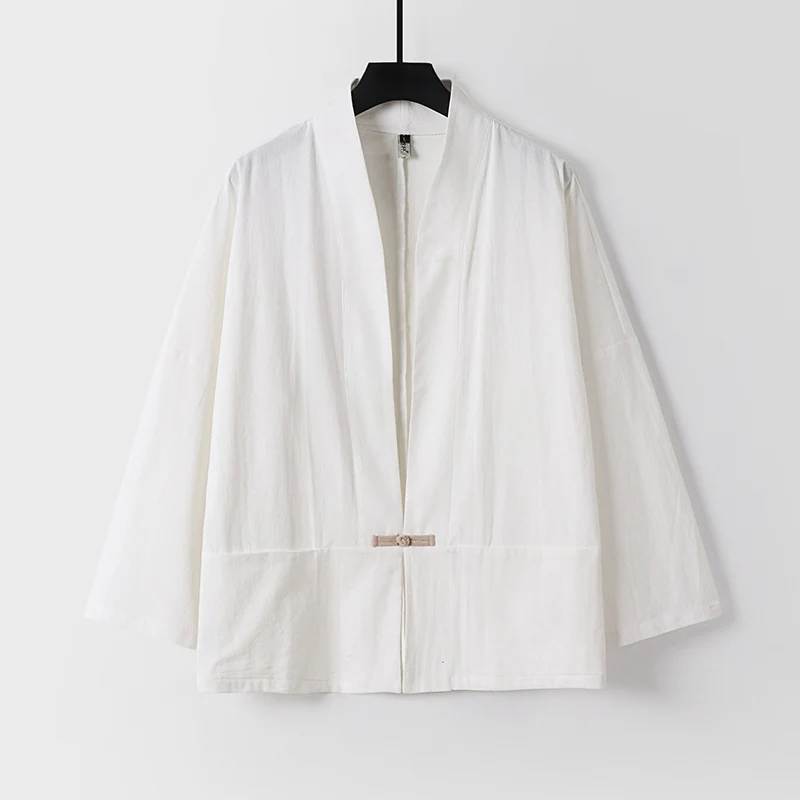 Damen Leichte Kimono-Jacke aus Baumwollmix mit lockerer Passform Drune