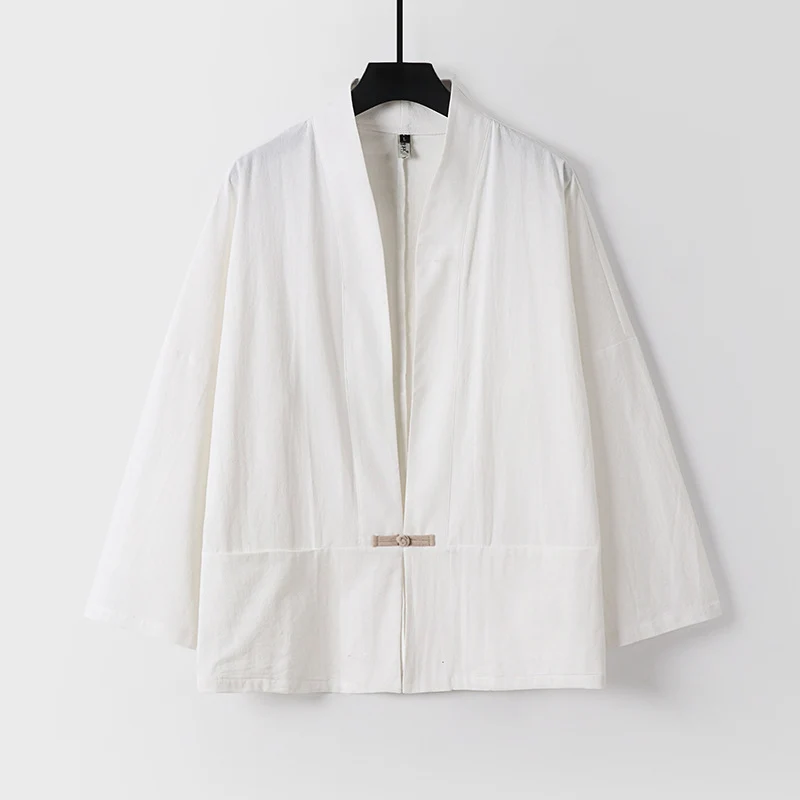 Damen Leichte Kimono-Jacke aus Baumwollmix mit lockerer Passform Drune