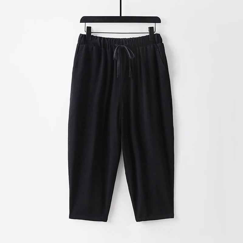 Damen Lässige Jogginghose mit Zugband und weitem Bein Drune