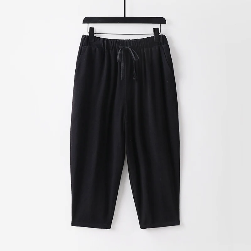 Damen Lässige Jogginghose mit Zugband und weitem Bein Drune