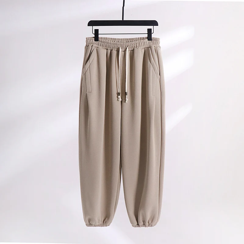 Damen Lässige Jogginghose aus weichem Baumwoll-Mix mit Tunnelzug und elastischen Knöchelbündchen Drune