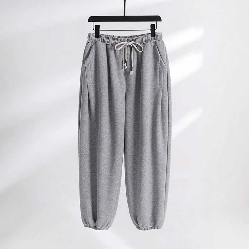 Damen Lässige Jogginghose aus weichem Baumwoll-Mix mit Tunnelzug und elastischen Knöchelbündchen Drune