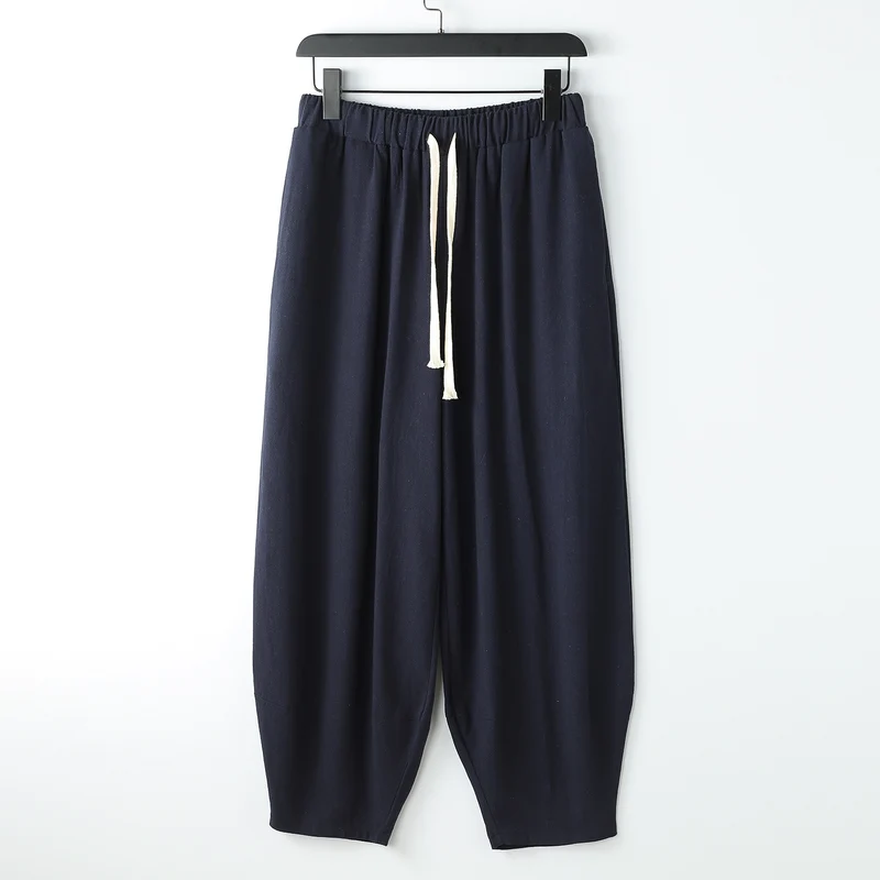 Damen Lässige Harem-Joggerhose mit hohem elastischem Bund und Zugkordel Drune