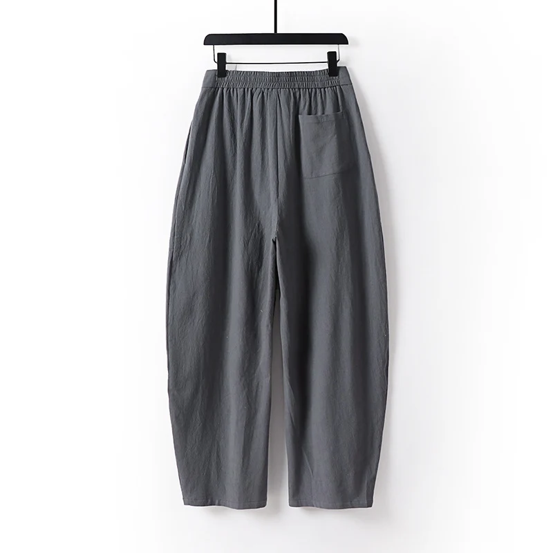 Damen Hochgeschnittene Culotte-Hose mit Bundfalten und elastischem Taillenbund Drune
