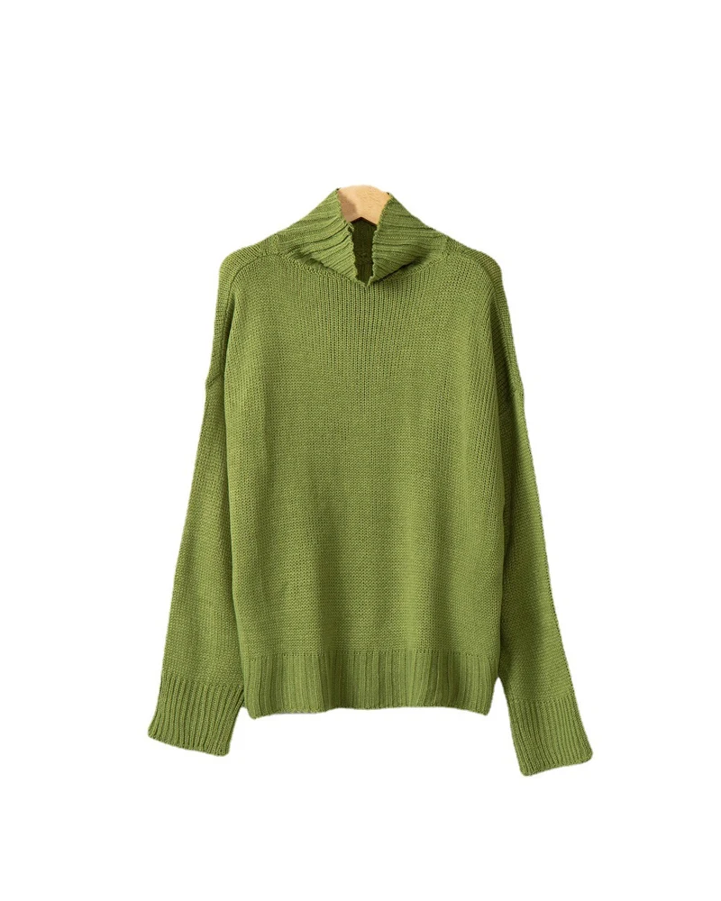 Damen Rollkragen-Pullover aus Grobstrick mit Oversize-Schnitt Drune