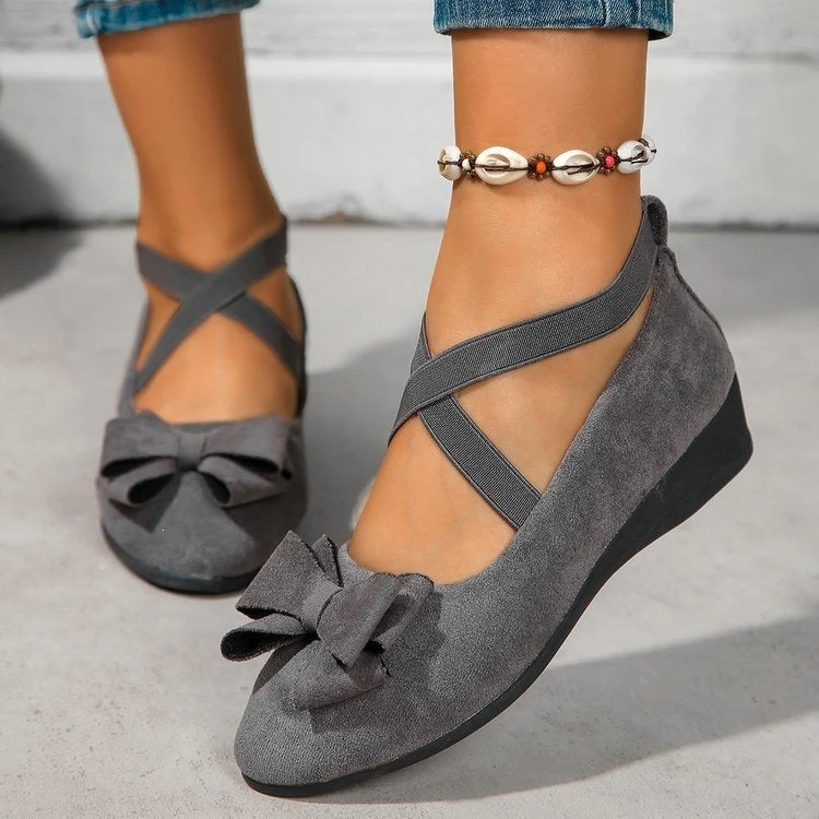 Damen modische und komfortable Ballerinas mit Glitzerelementen Drune