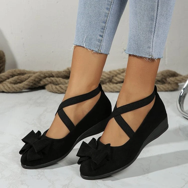 Damen modische und komfortable Ballerinas mit Glitzerelementen Drune