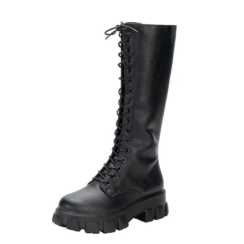 Drune | kniehohe Stiefel mit Absatz für Frauen perfekt für lässige Tage
