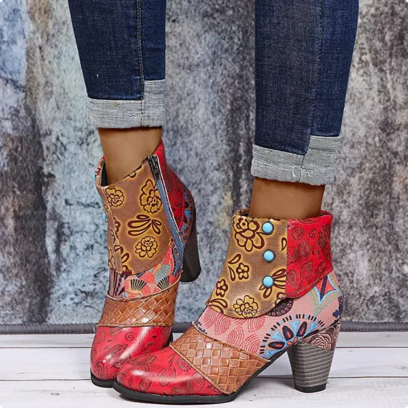 Drune | High-heel Stiefeletten Für Damen - Mit Reißverschluss