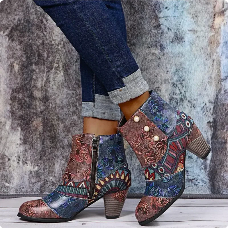 Drune | High-heel Stiefeletten Für Damen - Mit Reißverschluss