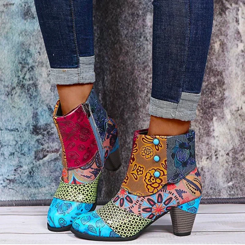 Drune | High-heel Stiefeletten Für Damen - Mit Reißverschluss
