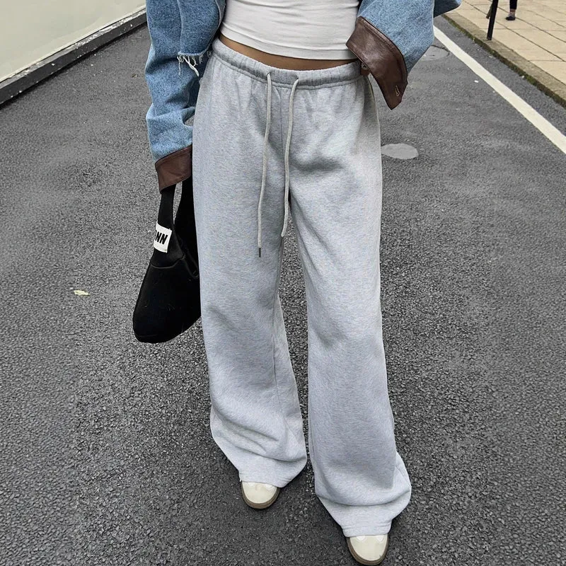Damen bequeme Sweatpants im weiten Schnitt Drune